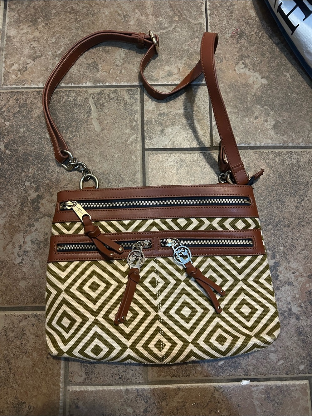 Spartina 449 Geometric Crossbody Bag